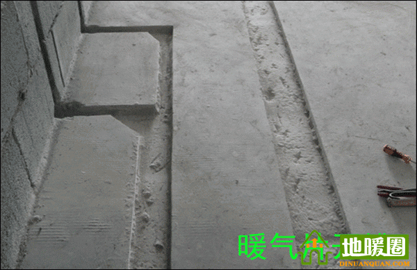 武漢暖氣安裝，暖氣開槽